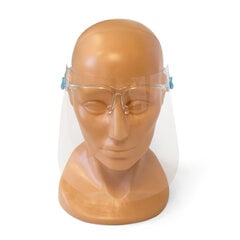 Apsauginis veido skydas su akinių rėmeliu, 10 vnt kaina ir informacija | Galvos apsauga | pigu.lt