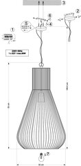 Подвесной светильник Loft цена и информация | Люстры | pigu.lt