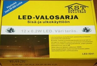 LED освещение для сауны 12 x 0,2 W цена и информация | Монтируемые светильники, светодиодные панели | pigu.lt