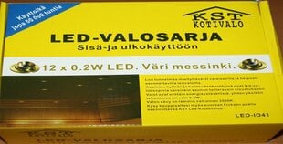 LED apšvietimas saunai 12x0.2W, šiltai baltas kaina ir informacija | Įmontuojami šviestuvai, LED panelės | pigu.lt