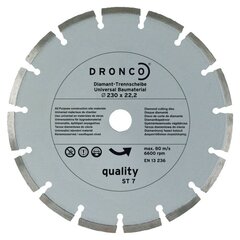 Universalus deimantinis diskas Dronco quality ST-7 (125 x 6,0 x 22,23 mm kaina ir informacija | Pjūklai, pjovimo staklės | pigu.lt