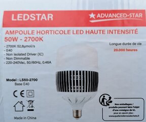 Лампа для растений LED (рост) 42w 95cm 6500K цена и информация | Проращиватели, лампы для растений | pigu.lt