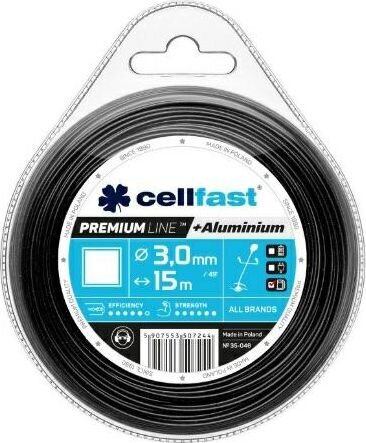 Trimerių viela Cellfast 3,0mm / 15m kaina ir informacija | Sodo technikos dalys | pigu.lt