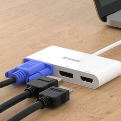 USB-разветвитель D-Link DUB-V310             Белый цена и информация | Адаптеры, USB-разветвители | pigu.lt