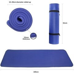 Gimnastikos kilimėlis Proiron PRO-DZ02-8 180x61x1,5 cm, mėlynas kaina ir informacija | Kilimėliai sportui | pigu.lt