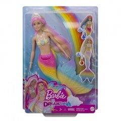 Lėlė Barbie Dreamtopia undinėlė keičianti spalvą kaina ir informacija | Žaislai mergaitėms | pigu.lt