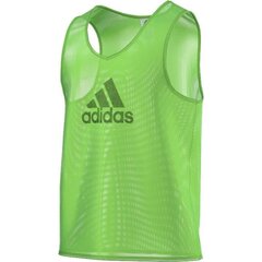 Спортивная футболка мужская и женская Adidas BIB 14 F82135, зеленая цена и информация | Мужская спортивная одежда | pigu.lt