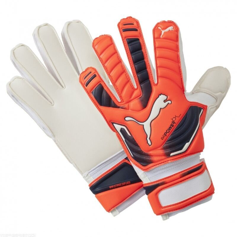 Vartininko pirštinės Puma evoPower Grip 2 RC 04099830, oranžinės kaina ir informacija | Vartininko pirštinės | pigu.lt