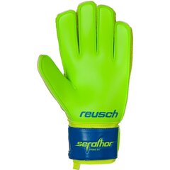 Вратарские перчатки Reusch serator prime M1 M 37 70 135 494, зеленые цена и информация | Перчатки вратаря | pigu.lt