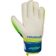 Vartininko pirštinės Reusch Serathor SG Finger Support Junior, baltos/žalios цена и информация | Тренировочные перчатки. Размер 5 | pigu.lt