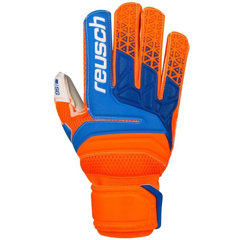 Vartininko pirštinės Reusch Prisma SG Finger Support 38 70 810 290, oranžinės kaina ir informacija | Vartininko pirštinės | pigu.lt