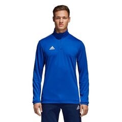 Sportinis džemperis vyrams Adidas Core 18 TR Top M CV3998, mėlynas kaina ir informacija | Sportinė apranga vyrams | pigu.lt