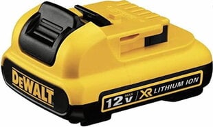 Aккумулятор XR Li-ion 12В / 2,0Aч, DeWalt цена и информация | Шуруповерты, дрели | pigu.lt