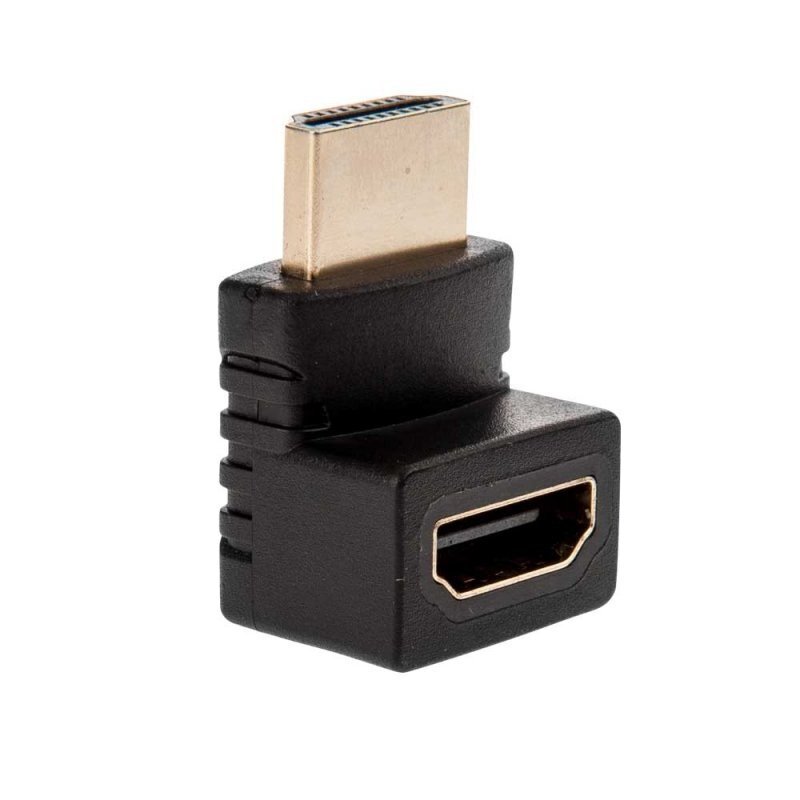 RoGer 90 Gold Plated HDMI Extender 1080P 90 Degree Right Angle Connector цена и информация | Adapteriai, USB šakotuvai | pigu.lt