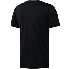 Marškinėliai vyrams Reebok Workout Graphic Tech Tee M DU2178, juodi kaina ir informacija | Vyriški marškinėliai | pigu.lt