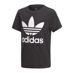 Футболка для мальчиков Adidas Originals Trefoil Jr DV2905, черная цена и информация | Рубашки для мальчиков | pigu.lt