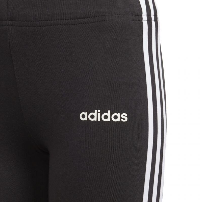 Sportinės kelnės mergaitėms Adidas essentials 3S tight Jr DV0367, juodos цена и информация | Kelnės mergaitėms | pigu.lt