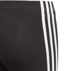 Спортивные штаны для девочек Adidas essentials 3S tight Jr DV0367, черные цена и информация | Брюки для девочки | pigu.lt