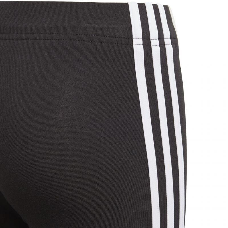 Sportinės kelnės mergaitėms Adidas essentials 3S tight Jr DV0367, juodos kaina ir informacija | Kelnės mergaitėms | pigu.lt