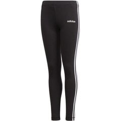 Спортивные штаны для девочек Adidas essentials 3S tight Jr DV0367, черные цена и информация | Брюки для девочки, бирюзовые | pigu.lt