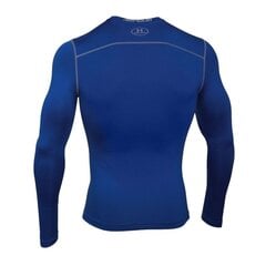 Marškinėliai ilgomis rankovėmis vyrams Under Armor ColdGear Compression Crew Compression Shirt M 1265650-401, mėlyni kaina ir informacija | Vyriški marškinėliai | pigu.lt