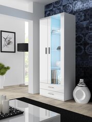 Vitrina Cama Meble Soho S6 2D2S, balta kaina ir informacija | Vitrinos, indaujos | pigu.lt