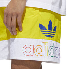 Шорты для мужчин Adidas Originals Freestyle Shorts Yellow White цена и информация | Мужские термобрюки, темно-синие, SMA61007 | pigu.lt