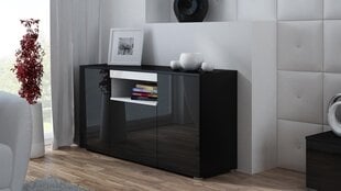 Комод Cama Meble Viva 150, черный/белый цена и информация | Комоды | pigu.lt