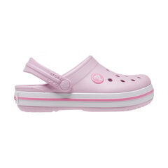 Crocs™ klumpės vaikams Kids' Crocband Clog, rožinės kaina ir informacija | Guminės klumpės vaikams | pigu.lt