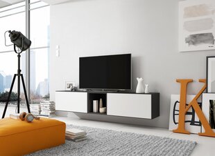 TV staliukas Cama Meble Roco 10, juodas/baltas kaina ir informacija | TV staliukai | pigu.lt