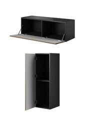 Шкафчик Cama Meble Roco RO1, белый/черный/белый цена и информация | Шкафчики в гостиную | pigu.lt