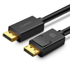 Кабель Ugreen DisplayPort 1.2, 4K 1,5 м, черный (DP102 10245) цена и информация | Кабели и провода | pigu.lt