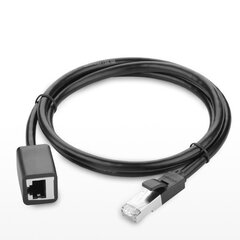 Удлинитель сетевого кабеля Ugreen NW112 Cat 6, FTP, RJ45, 5 м, черный цена и информация | Кабели и провода | pigu.lt