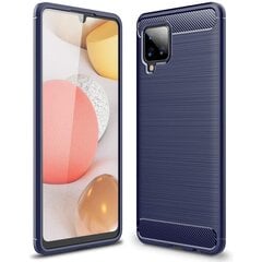 Hurtel Carbon Case skirtas Samsung Galaxy A42 5G, mėlynas kaina ir informacija | Telefono dėklai | pigu.lt
