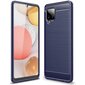 Hurtel Carbon Case skirtas Samsung Galaxy A42 5G, mėlynas kaina ir informacija | Telefono dėklai | pigu.lt