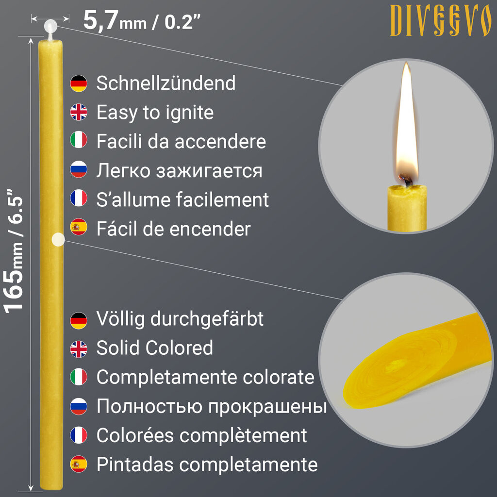 Bažnytinės graikų žvakės „Athos“ N100 16.5cm, 100vnt. kaina ir informacija | Bažnytinės žvakės, žvakidės | pigu.lt
