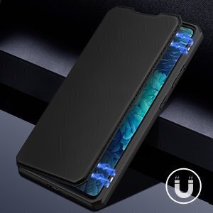 Telefono dėklas Dux Ducis Skin X Bookcase, skirtas Samsung Galaxy S20 FE 5G, juodas цена и информация | Telefono dėklai | pigu.lt