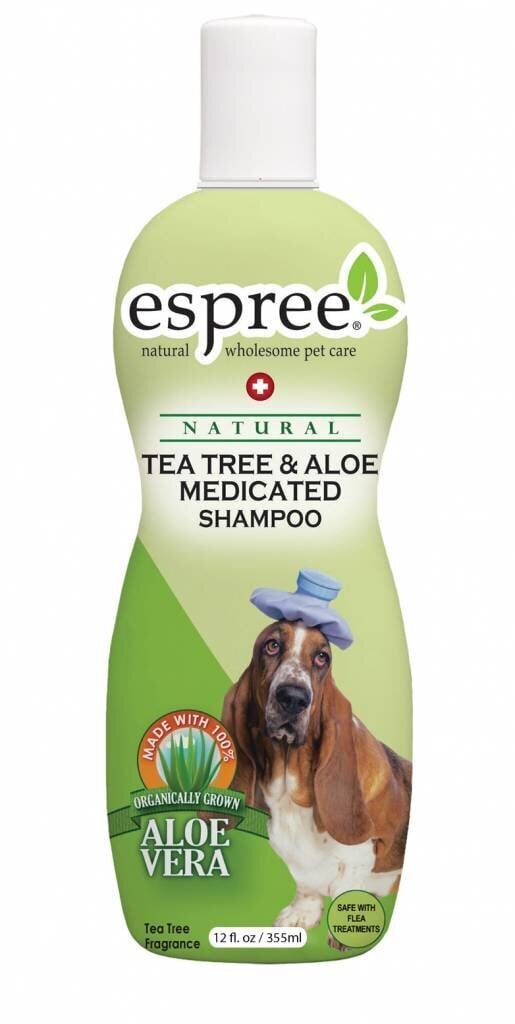 Espree Tea tree & Aloe medicated šampūnas 591 ml kaina ir informacija | Kosmetinės priemonės gyvūnams | pigu.lt