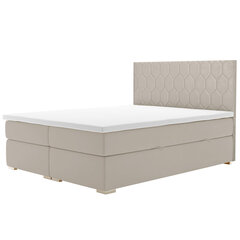 Кровать Selsey Ibella 160x200см, бежевая цена и информация | Кровати | pigu.lt
