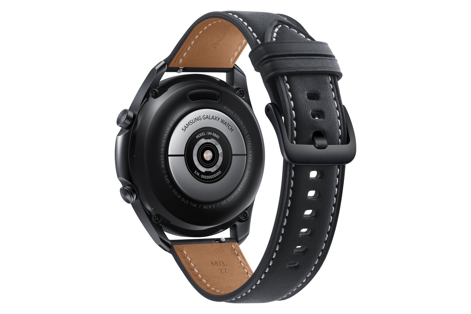 Samsung Galaxy Watch3 SM-R845 Mystic Black kaina ir informacija | Išmanieji laikrodžiai (smartwatch) | pigu.lt