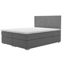 Кровать Selsey Ibella 160x200cм, тёмно-серая цена и информация | Кровати | pigu.lt