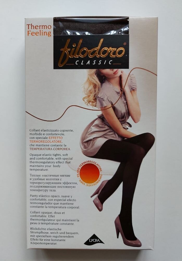 Pėdkelnės moterims Filodoro Thermo Feeling, juodos kaina ir informacija | Pėdkelnės | pigu.lt