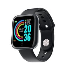 Смарт-часы Y68 (черные) спортивные цена и информация | Смарт-часы (smartwatch) | pigu.lt