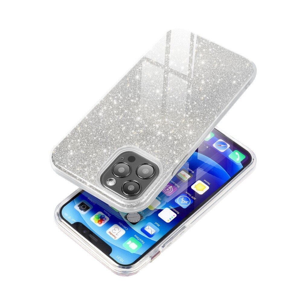 Forcell Shining Case with hole skirta Iphone 11 sidabrinė цена и информация | Telefono dėklai | pigu.lt