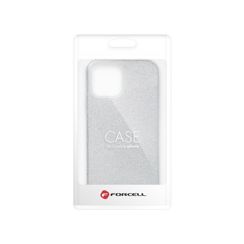 Forcell Shining Case with hole skirta Iphone 11 sidabrinė kaina ir informacija | Telefono dėklai | pigu.lt