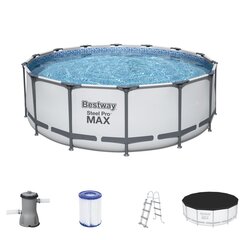 Karkasinis baseinas Bestway Steel Pro Max 427x122 cm, su filtru kaina ir informacija | Baseinai | pigu.lt