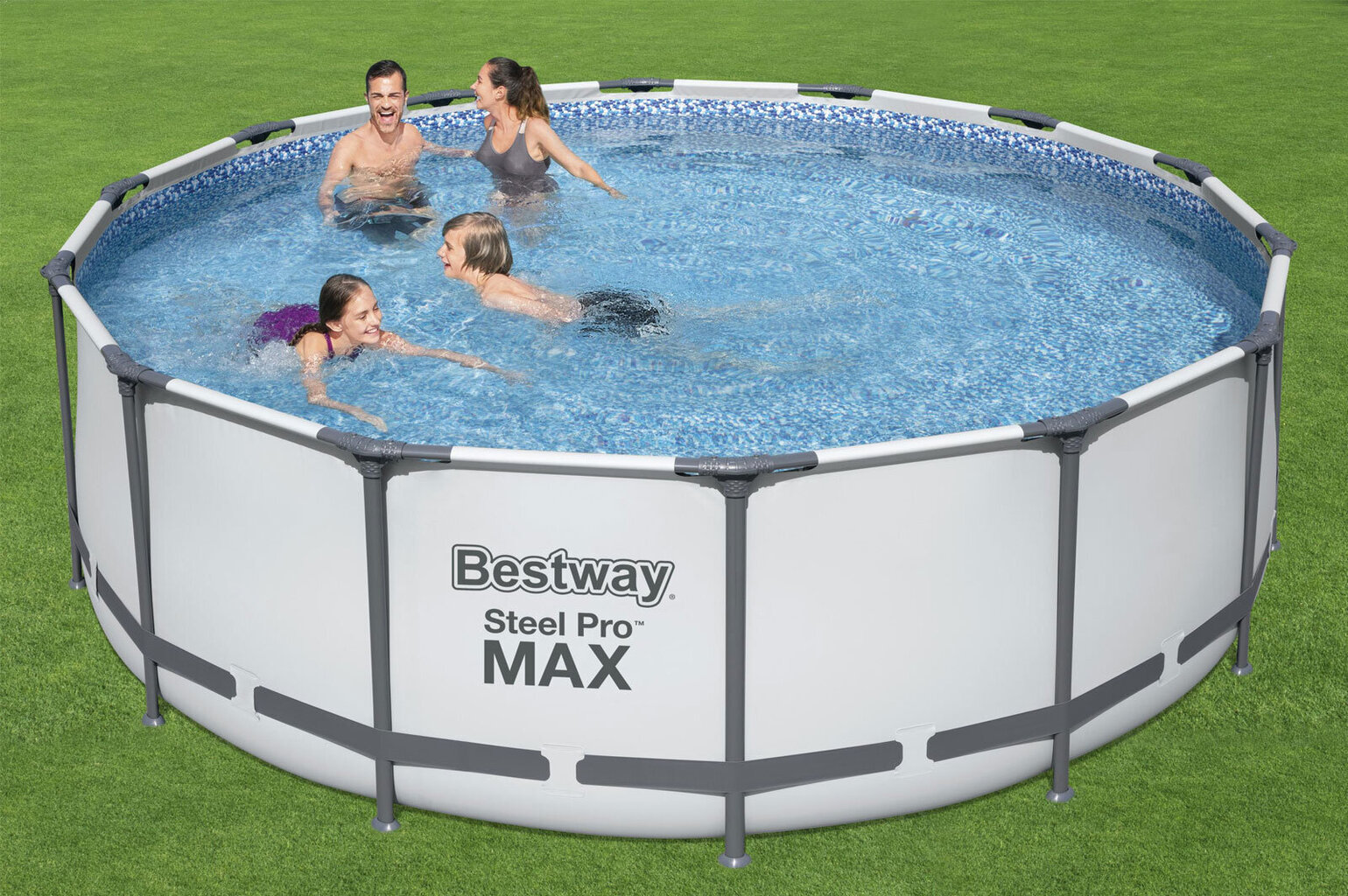 Karkasinis baseinas Bestway Steel Pro Max 427x122 cm, su filtru цена и информация | Baseinai | pigu.lt