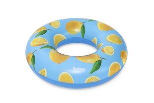 Надувной круг Bestway Scentsational Lemon, 119 см цена и информация | Надувные и пляжные товары | pigu.lt