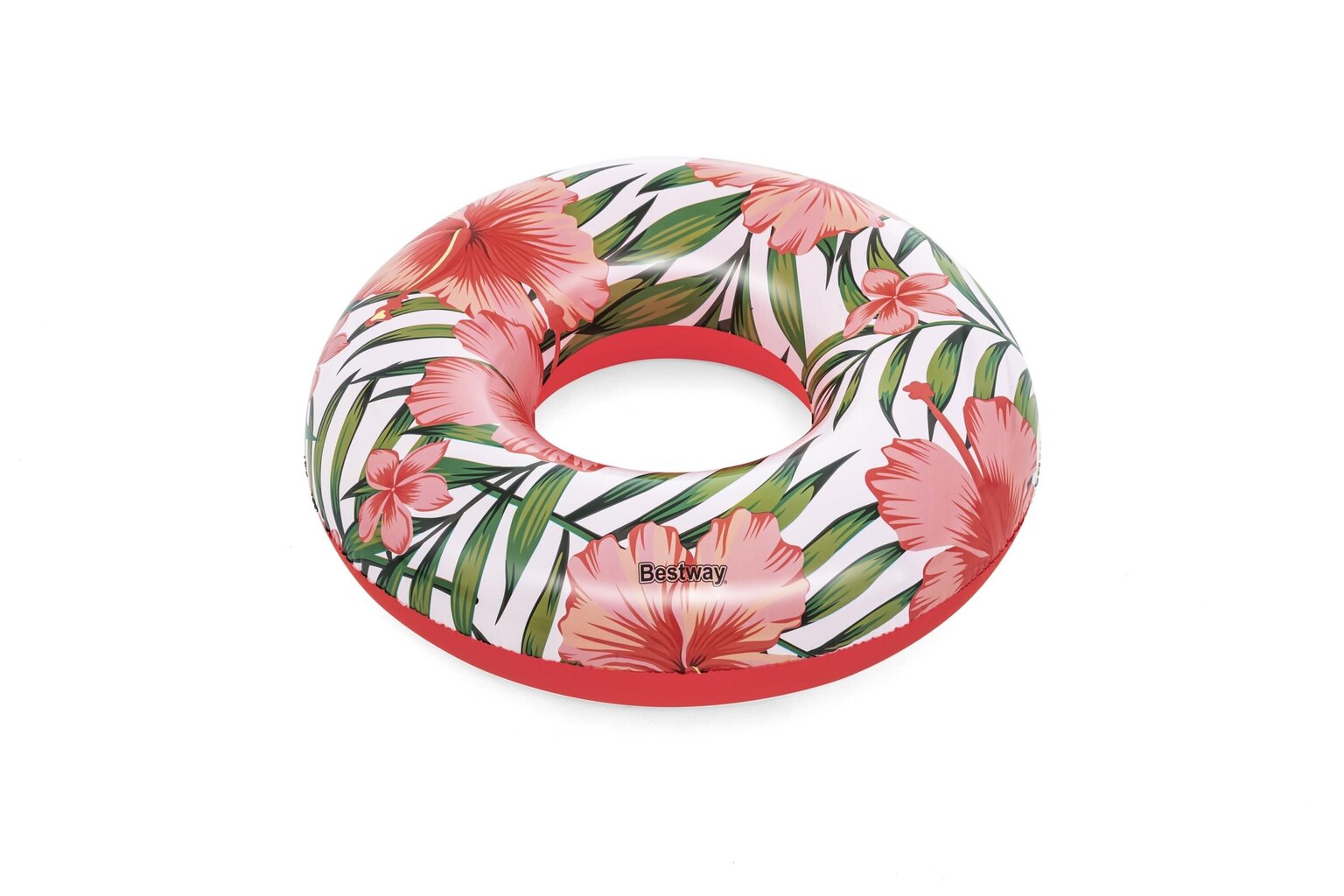 Pripučiamas ratas Bestway Tropical Palms, 106 cm, mėlynas/rožinis kaina ir informacija | Pripučiamos ir paplūdimio prekės | pigu.lt