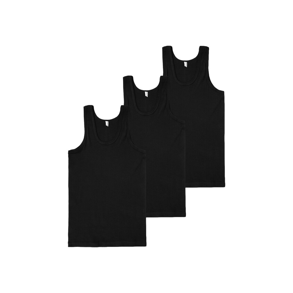 Vyriški marškinėliai Ceylan, juodi, 3vnt kaina ir informacija | Vyriški apatiniai marškinėliai | pigu.lt
